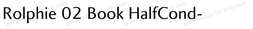 Rolphie 02 Book HalfCond字体转换